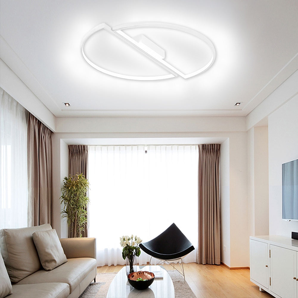 Modern Room, Ceiling Light, Half Round Chandelier.