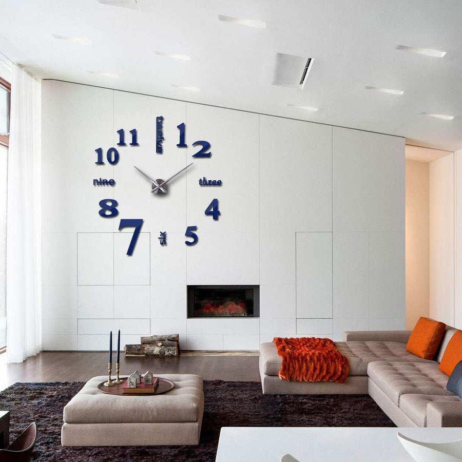 Quartz 3D wall clocks