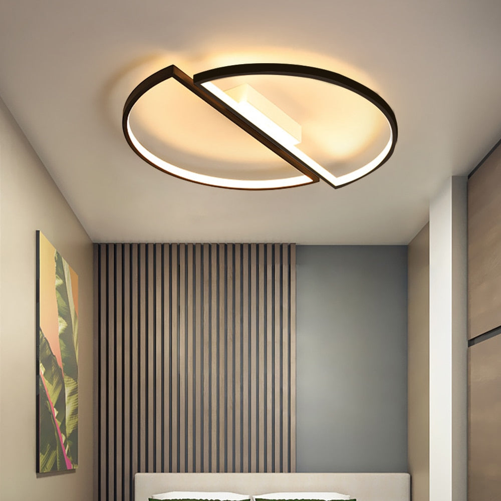 Modern Room, Ceiling Light, Half Round Chandelier.
