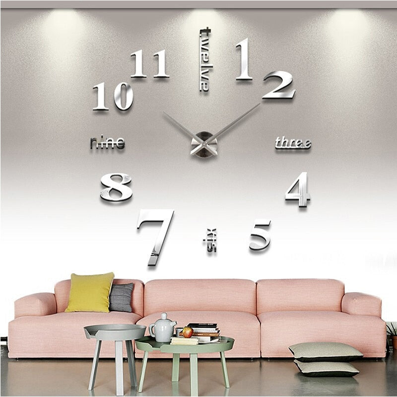 Quartz 3D wall clocks