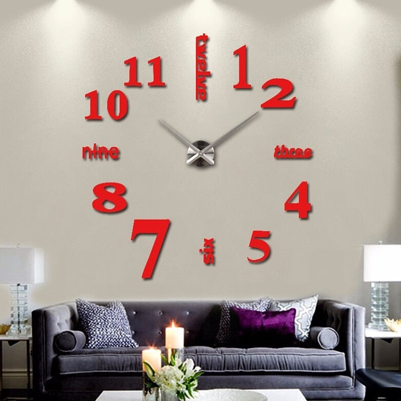 Quartz 3D wall clocks