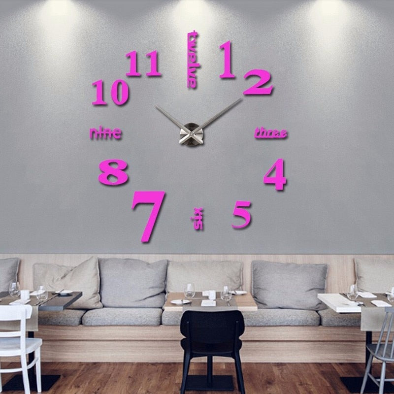 Quartz 3D wall clocks