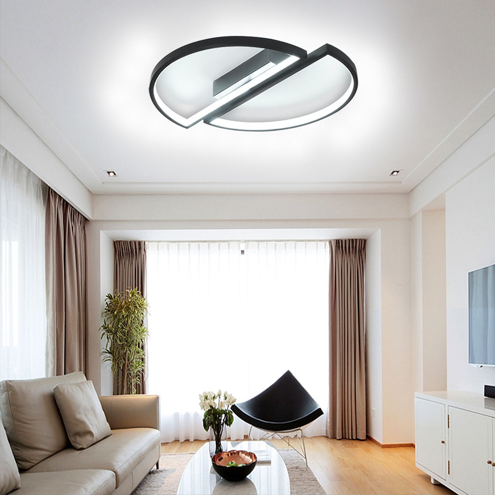 Modern Room, Ceiling Light, Half Round Chandelier.