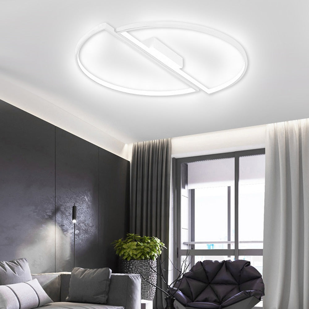 Modern Room, Ceiling Light, Half Round Chandelier.