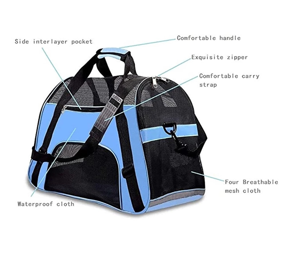 Foldable Pet Carrier Bag Backpack