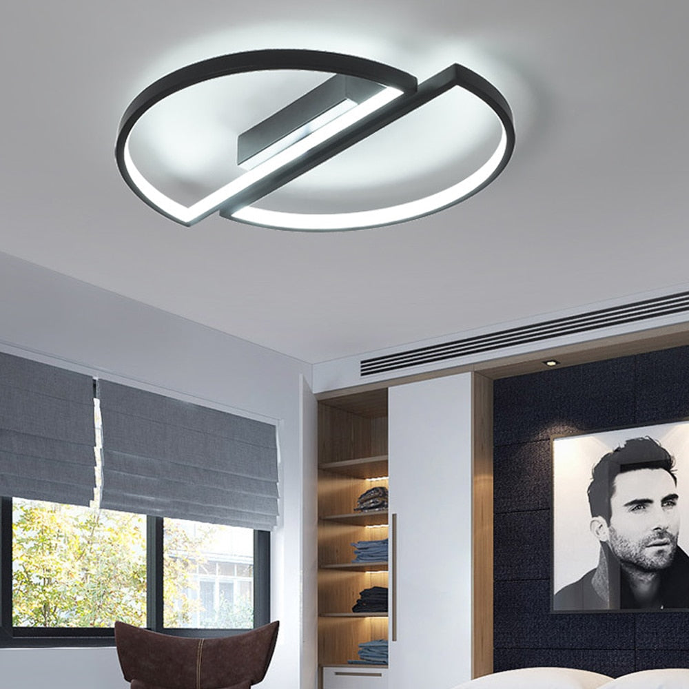 Modern Room, Ceiling Light,  Half Round Chandelier.