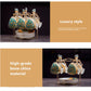 WSHYUFEI Bone China Coffee/Tea Set Porcelain with a Gold Inlay