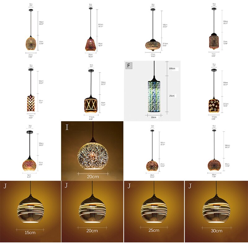 Modern 3D Stained Glass LED Light