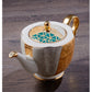WSHYUFEI Bone China Coffee/Tea Set Porcelain with a Gold Inlay