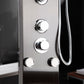 OUBONI  Digital Shower Panel ,with LED Rain Waterfall, Shower Spa Jets , and a  Bath Shower Mixer Faucet