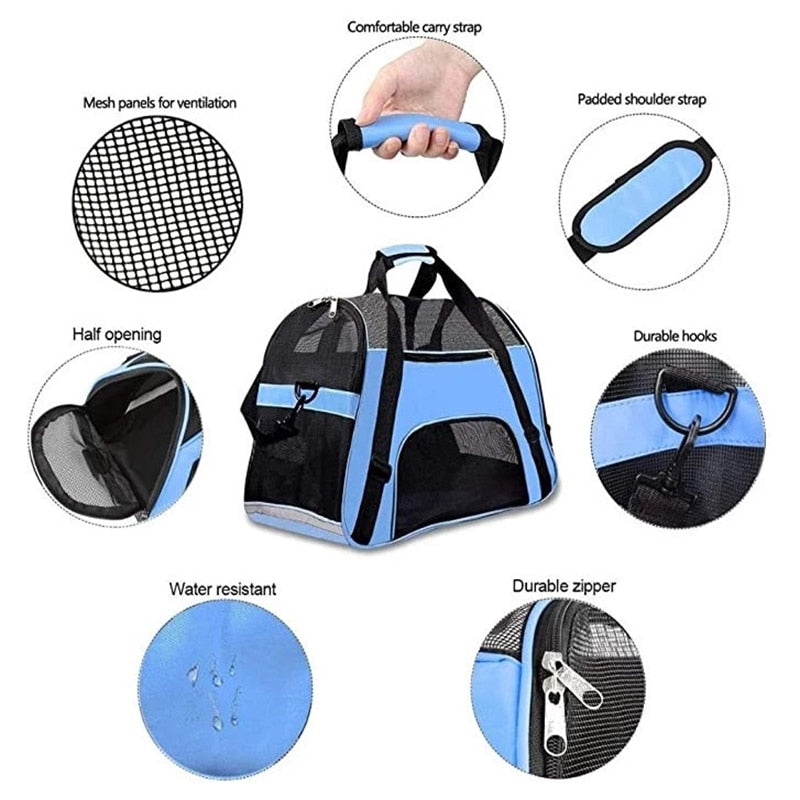 Foldable Pet Carrier Bag Backpack