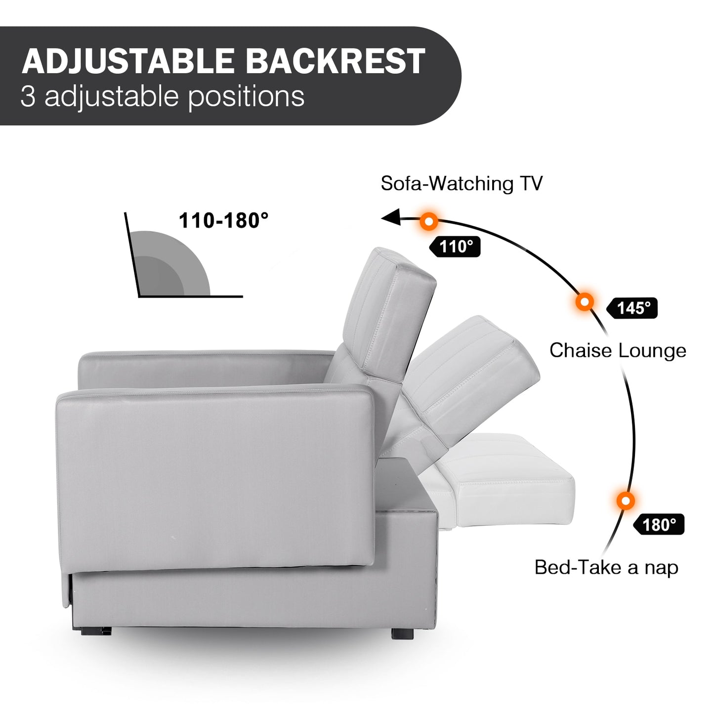 3-in-1 Sleeper Sofa, Chair, Bed