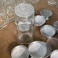 2-14PCS set seasoning jar square glass container