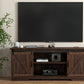 White, Entertainment Center with Storage,  & Sliding Barn Door Media Cabinet