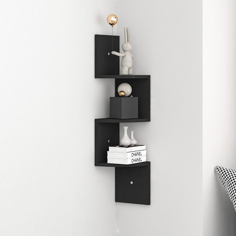 Modern Home Decor Corner Book Shelf