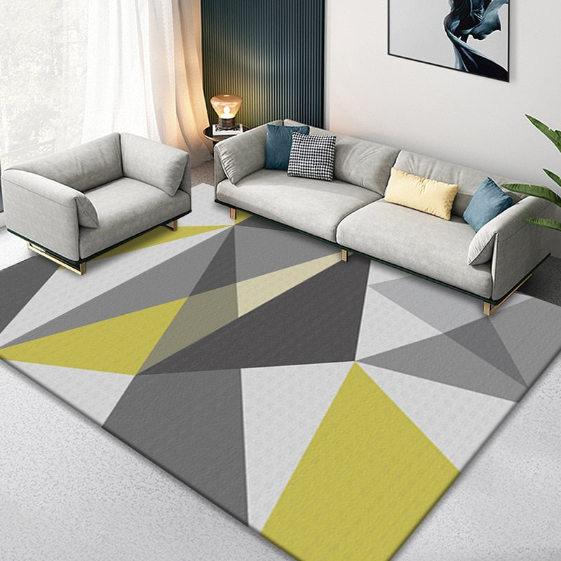 Nordic Marble Geometry Rug