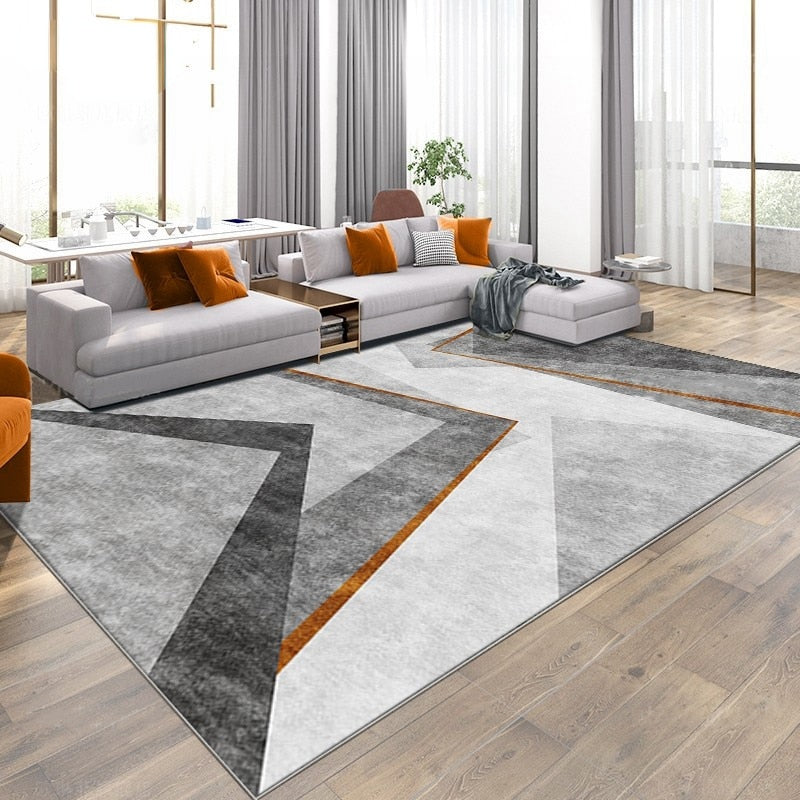 Nordic Marble Geometry Rug