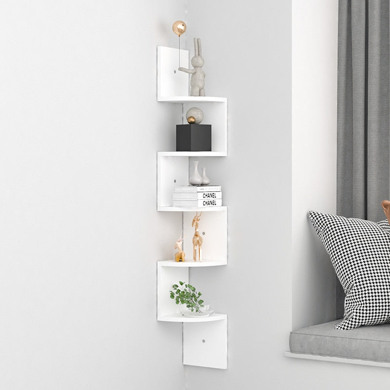 Modern Home Decor Corner Book Shelf