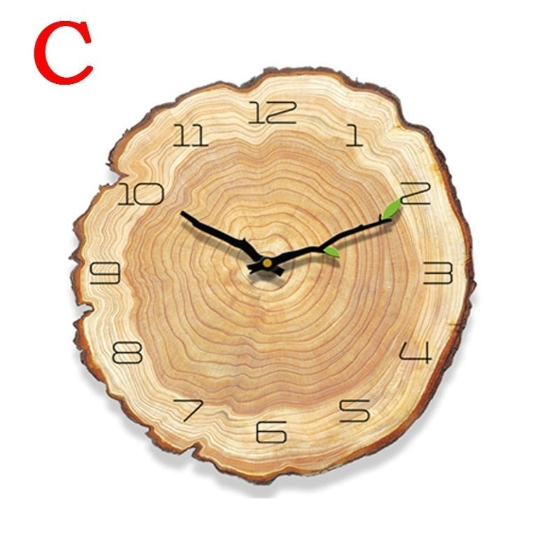 12 Inch Vintage Wooden Clock