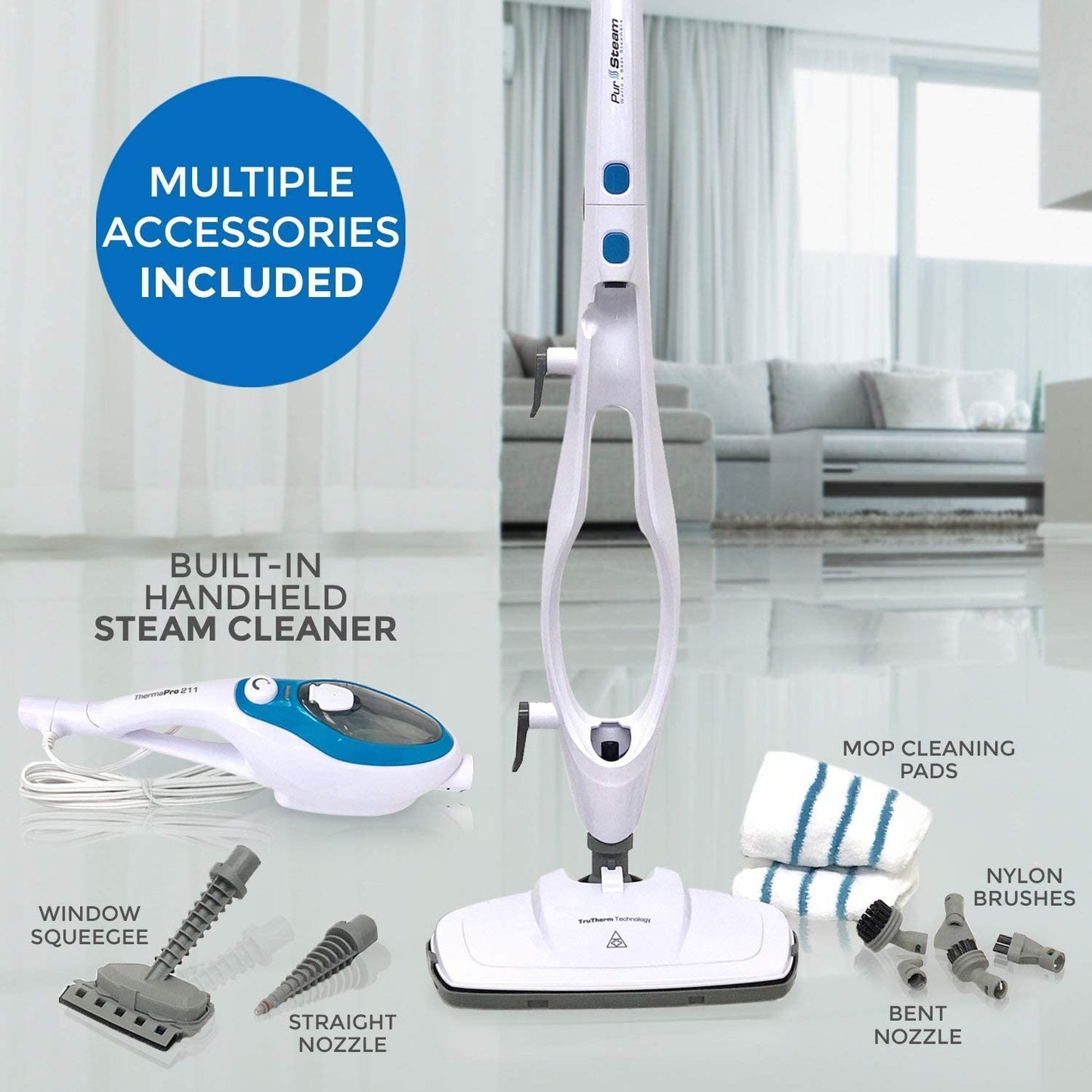 PurSteam Steam Mop Cleaner 10-in-1