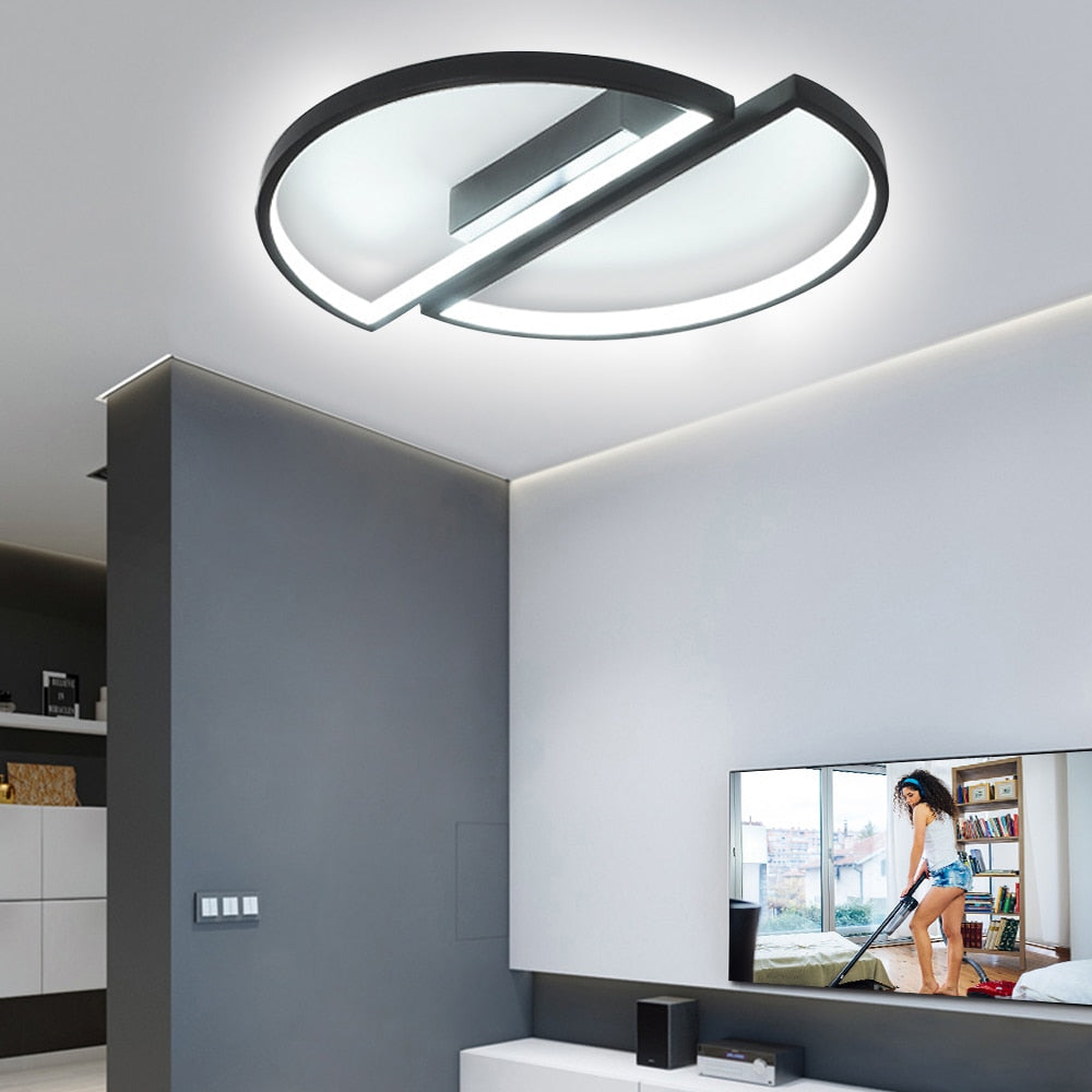 Modern Room, Ceiling Light,  Half Round Chandelier.