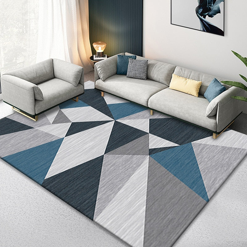 Nordic Marble Geometry Rug