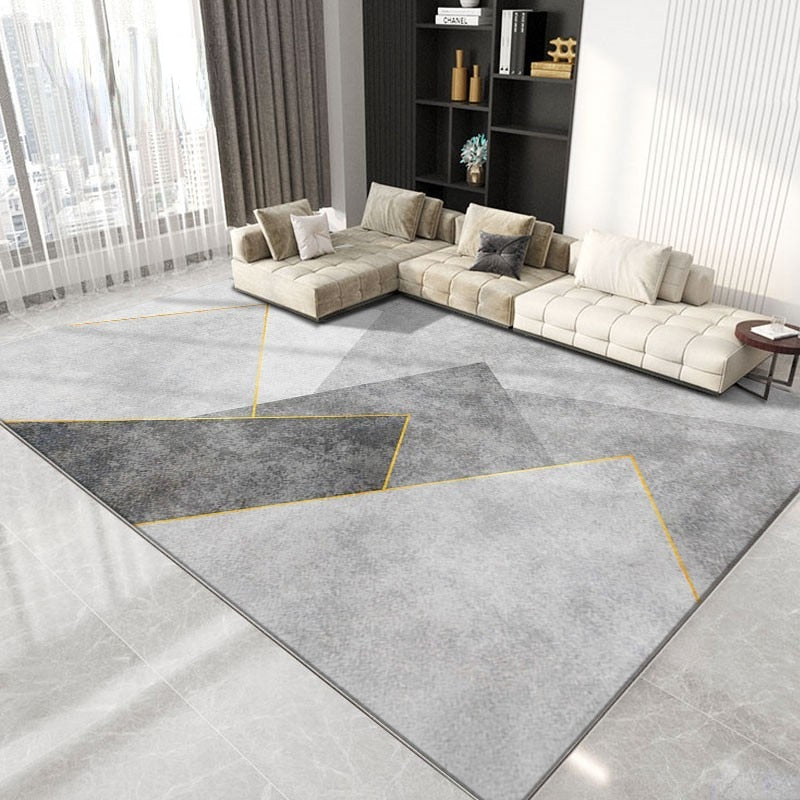 Nordic Marble Geometry Rug