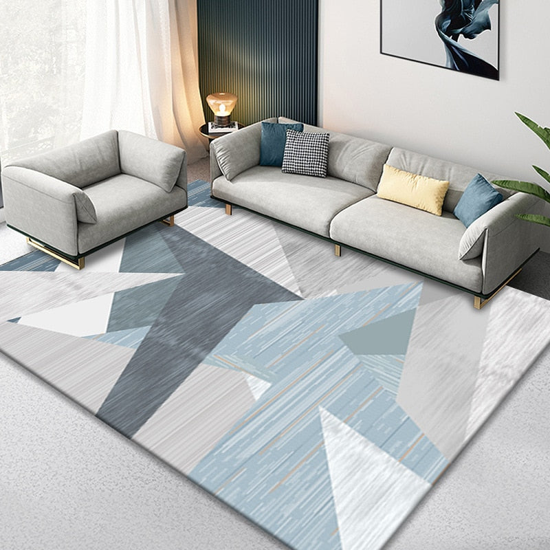 Nordic Marble Geometry Rug