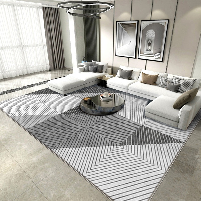 Nordic Marble Geometry Rug