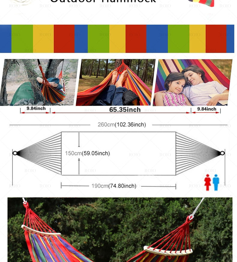 Outdoor Hammock with Storage Bag