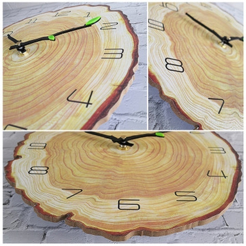 12 Inch Vintage Wooden Clock