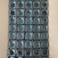 2-14PCS set seasoning jar square glass container