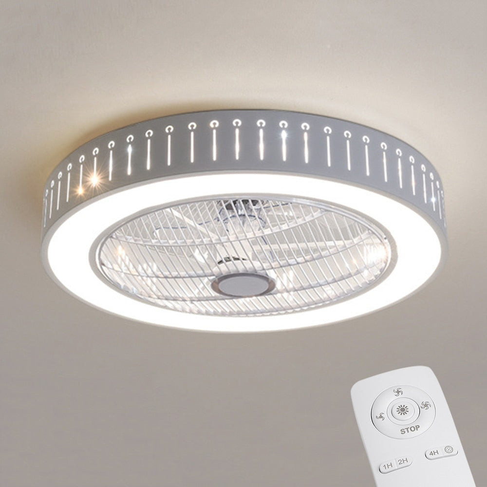 Round LED Ceiling "Fandelier"