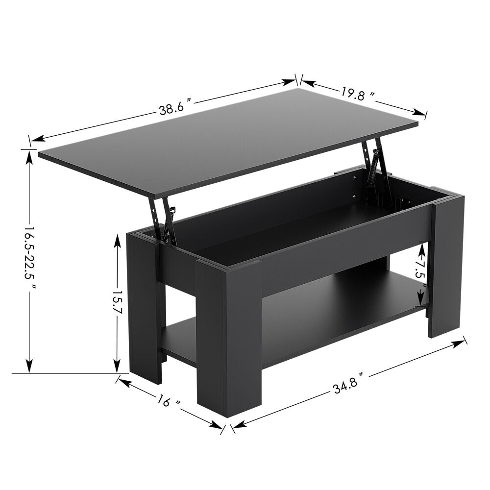 Lift Top Coffee Table with Hidden Compartment