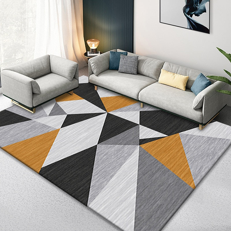 Nordic Marble Geometry Rug