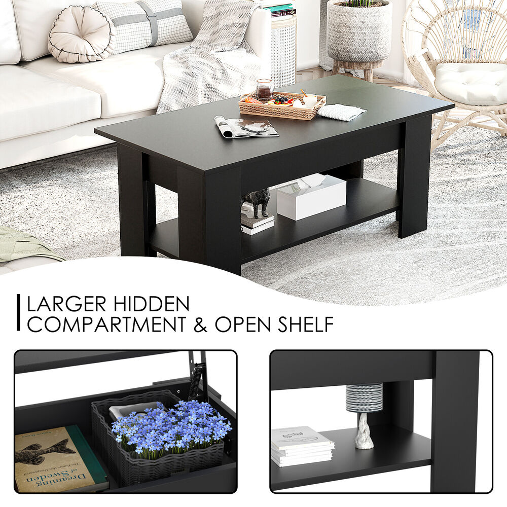 Lift Top Coffee Table with Hidden Compartment