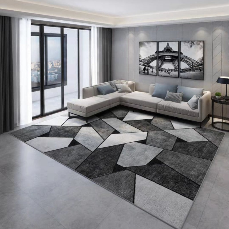 Nordic Marble Geometry Rug