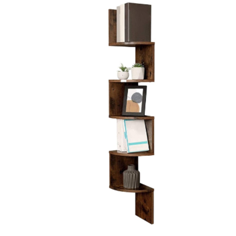 Modern Home Decor Corner Book Shelf