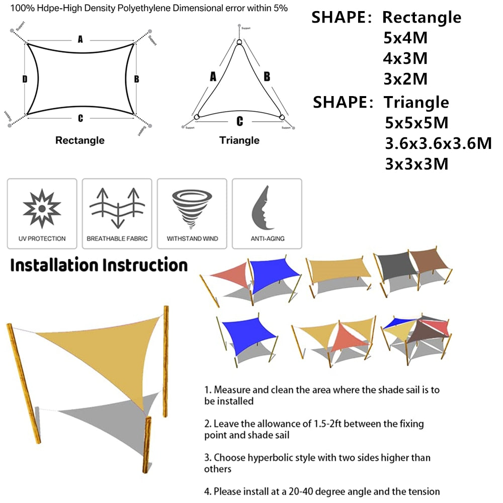 Waterproof Awning Sunshade