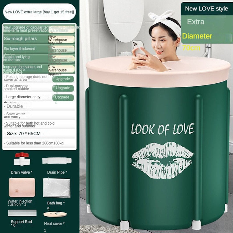 Large , Portable, bath bucket, Steam Spa