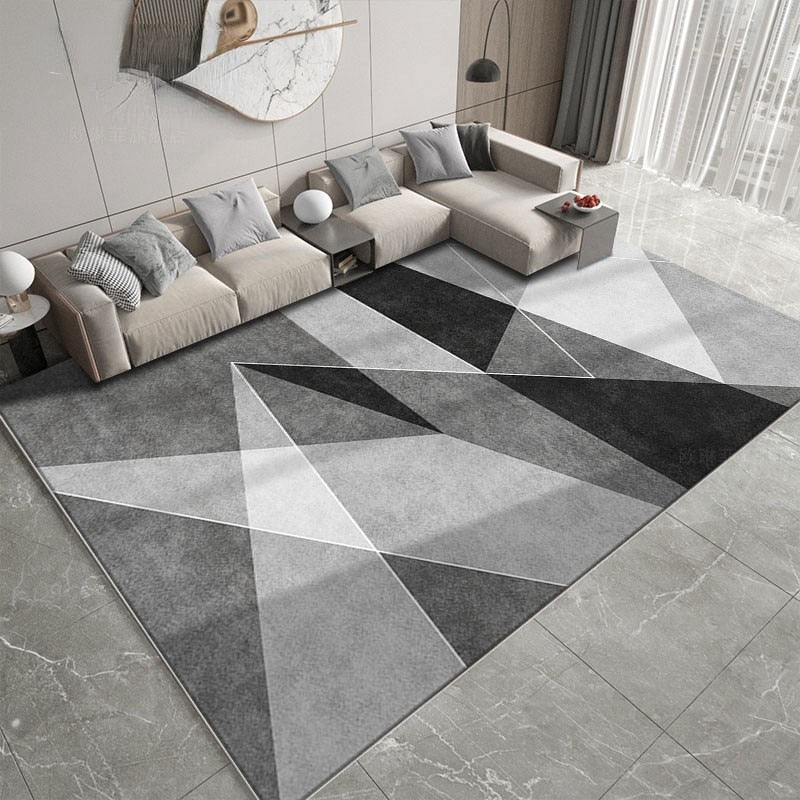 Nordic Marble Geometry Rug