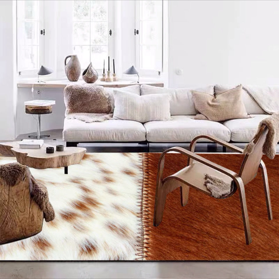 Modern Cowhide Animal Skin Rug