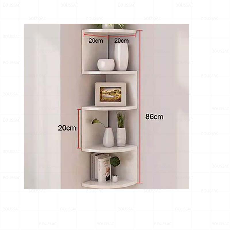 Modern Home Decor Corner Book Shelf