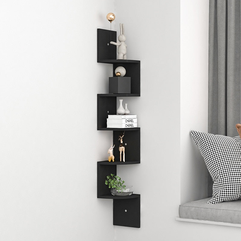 Modern Home Decor Corner Book Shelf