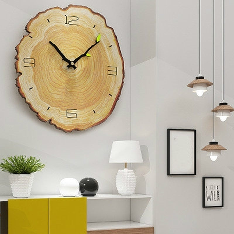 12 Inch Vintage Wooden Clock