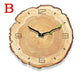 12 Inch Vintage Wooden Clock