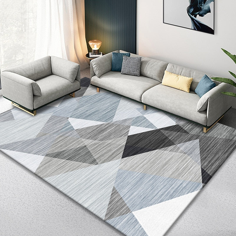 Nordic Marble Geometry Rug