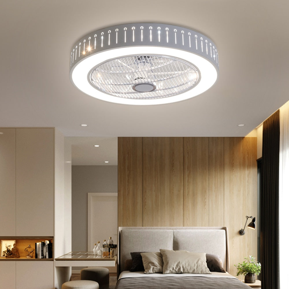 Round LED Ceiling "Fandelier"