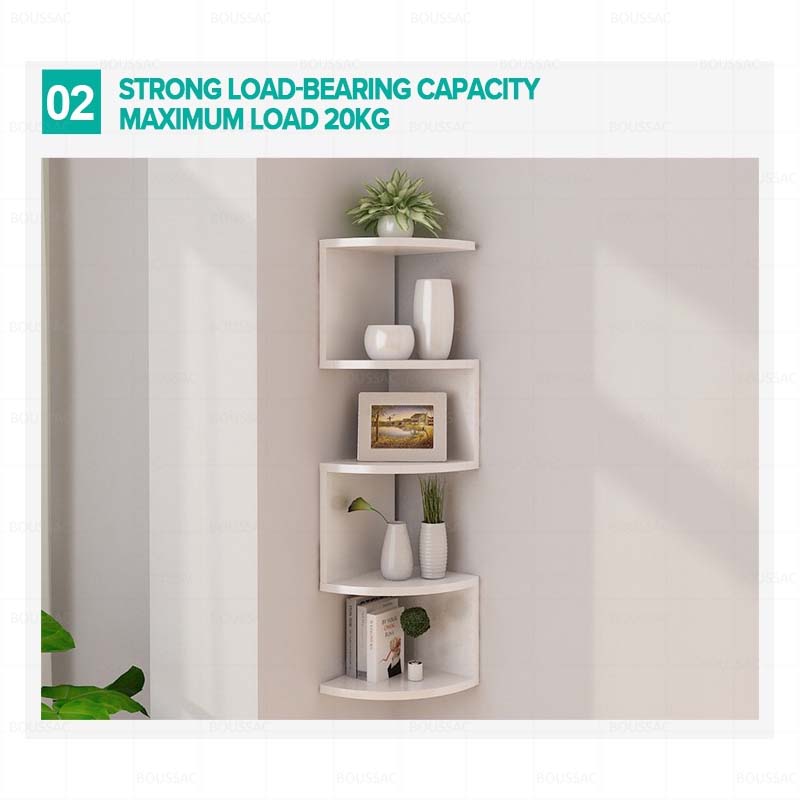 Modern Home Decor Corner Book Shelf