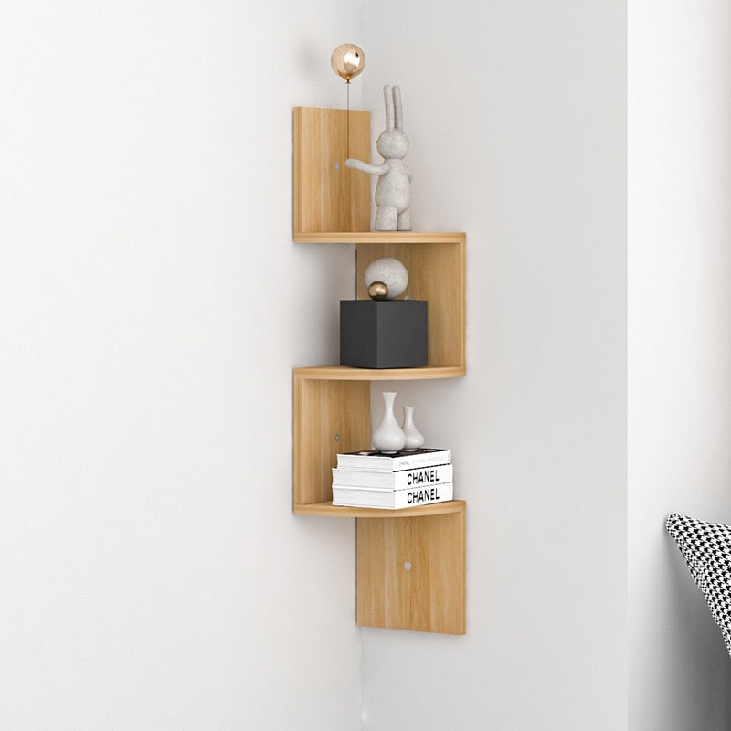 Modern Home Decor Corner Book Shelf